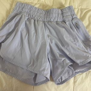 Size 4, lavender lululemon shorts